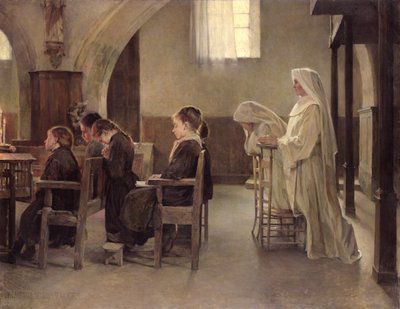 The Eve of the First Communion by Henri Alphonse Louis Laurent Desrousseaux
